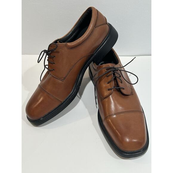 Nunn Bush Size 12 M Comfort Gel Memory Foam Men’s Brown Leather Shoes main image 4